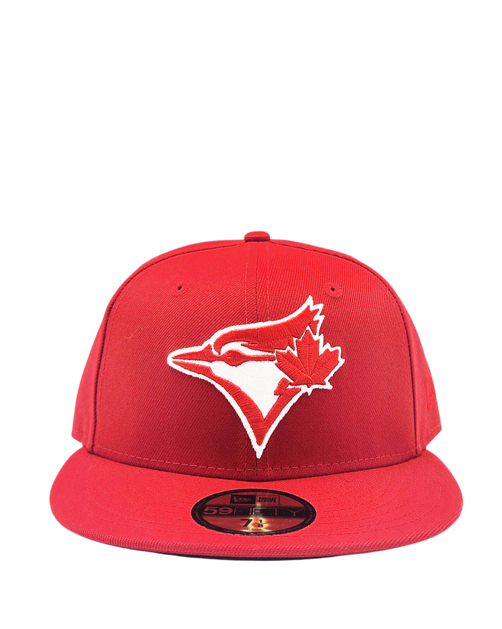 NEW ERA 59FIFTY TORONTO BLUE JAYS SCARLET RED FITTED HAT