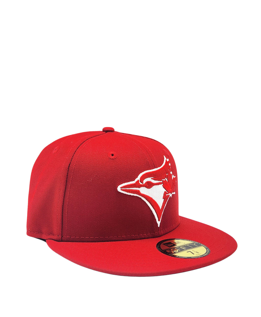 NEW ERA 59FIFTY TORONTO BLUE JAYS SCARLET RED FITTED HAT