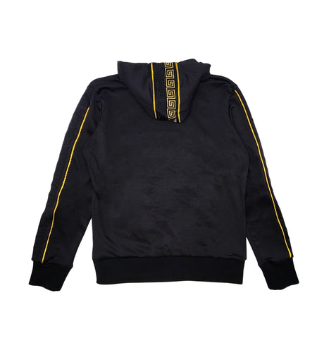 MEN'S RHINESTONE PULLOVER SWEATER (BLACK/GOLD)