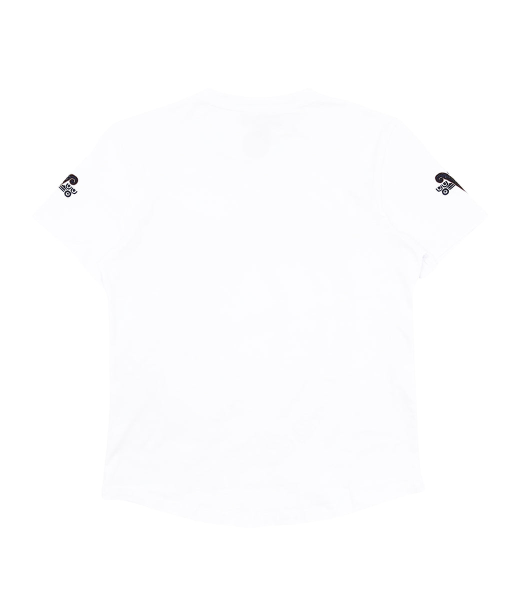 MEN'S RHINESTONE DESIGNER SHORT SLEEVE T-SHIRT (WHITE)