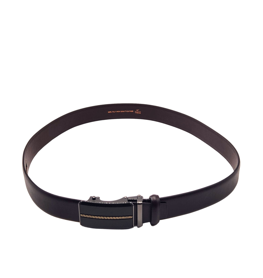 MEN'S ADJUSTABLE DESIGNER BELT (BROWN)