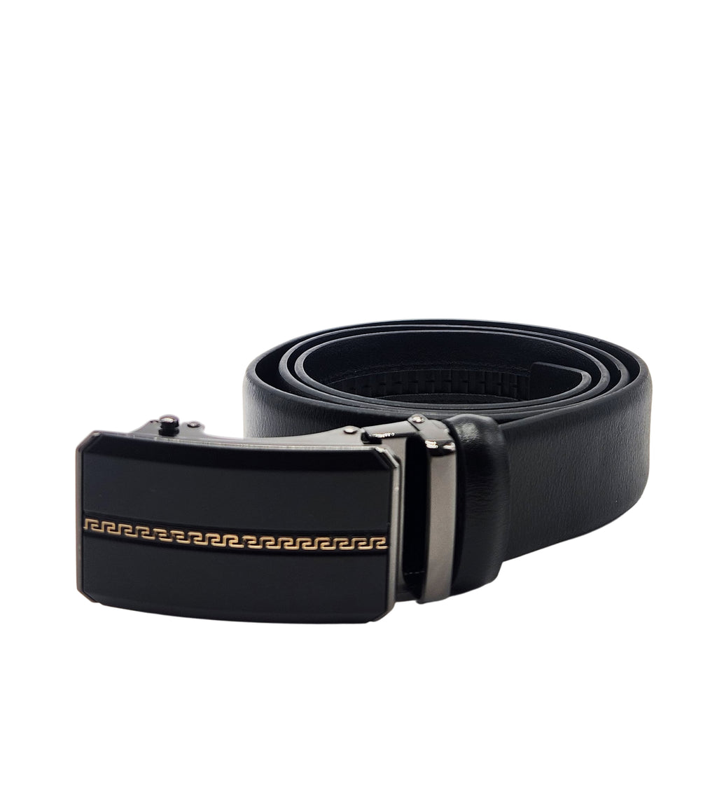 MEN'S ADJUSTABLE DESIGNER BELT (BLACK)