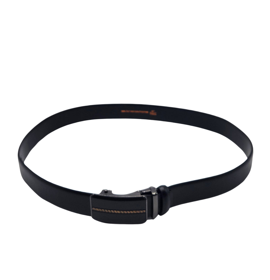 MEN'S ADJUSTABLE DESIGNER BELT (BLACK)