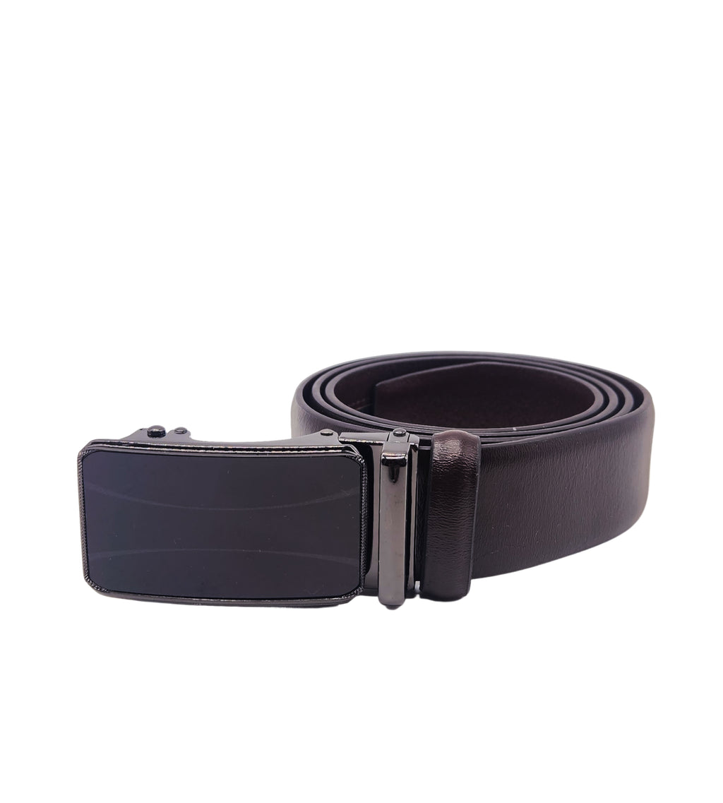 MEN'S ADJUSTABLE DESIGNER BELT (BROWN)