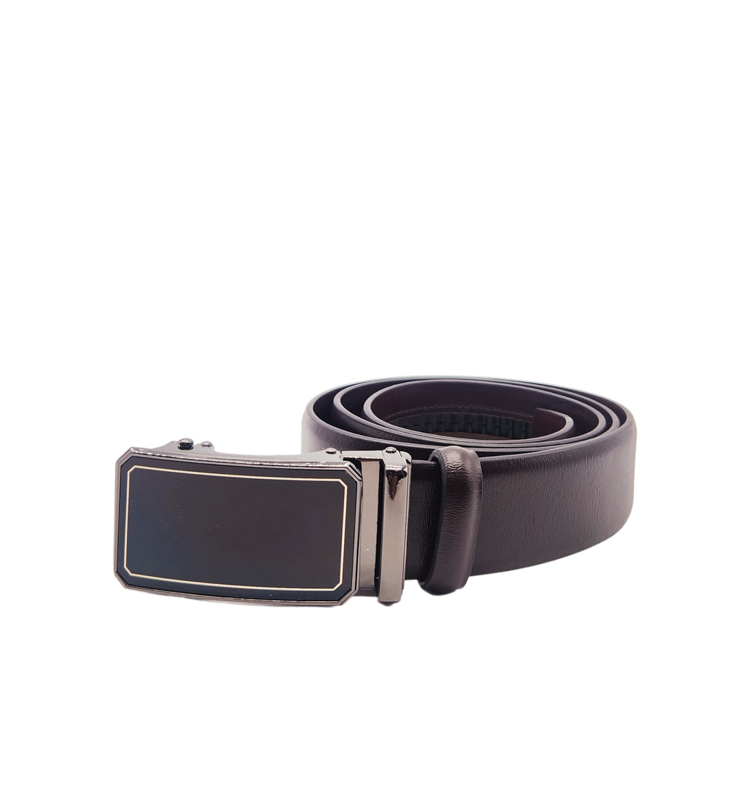 MEN'S ADJUSTABLE DESIGNER BELT (BROWN)