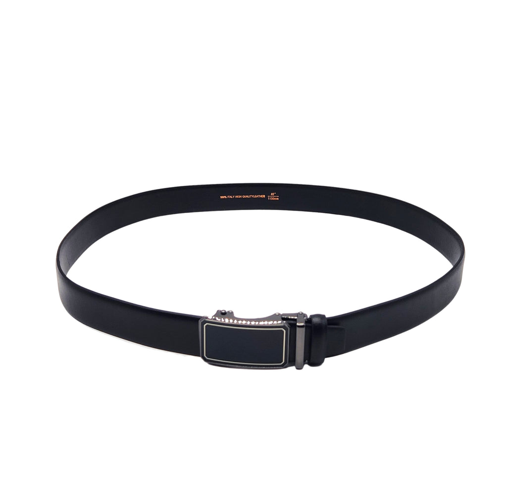 MEN'S ADJUSTABLE DESIGNER BELT (BLACK)