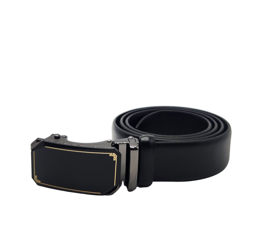 MEN'S ADJUSTABLE DESIGNER BELT (BLACK)