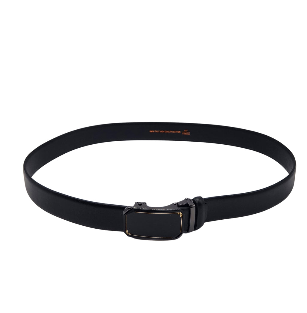 MEN'S ADJUSTABLE DESIGNER BELT (BLACK)