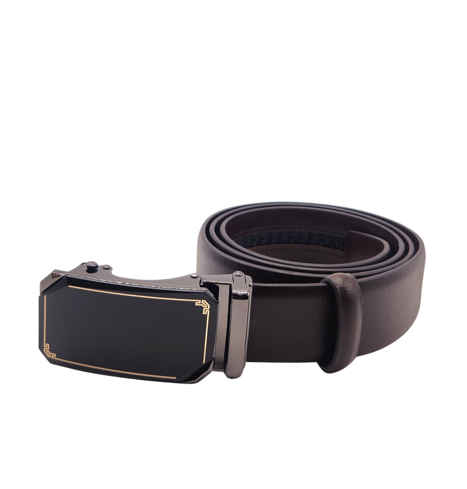 MEN'S ADJUSTABLE DESIGNER BELT (BROWN)