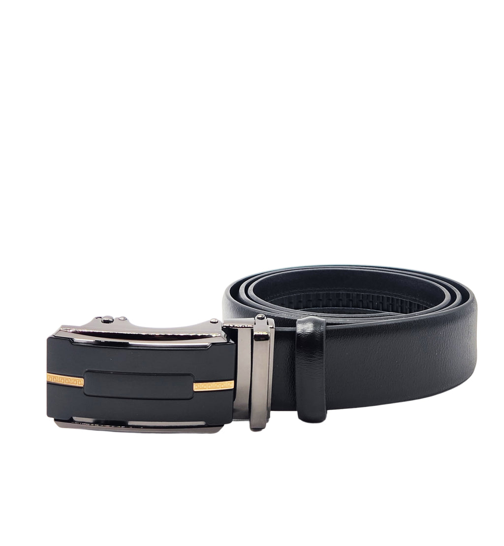 MEN'S ADJUSTABLE DESIGNER BELT (BLACK)