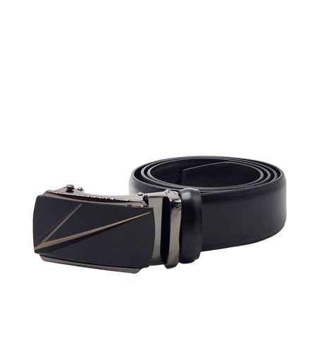 MEN'S ADJUSTABLE DESIGNER BELT (BLACK)