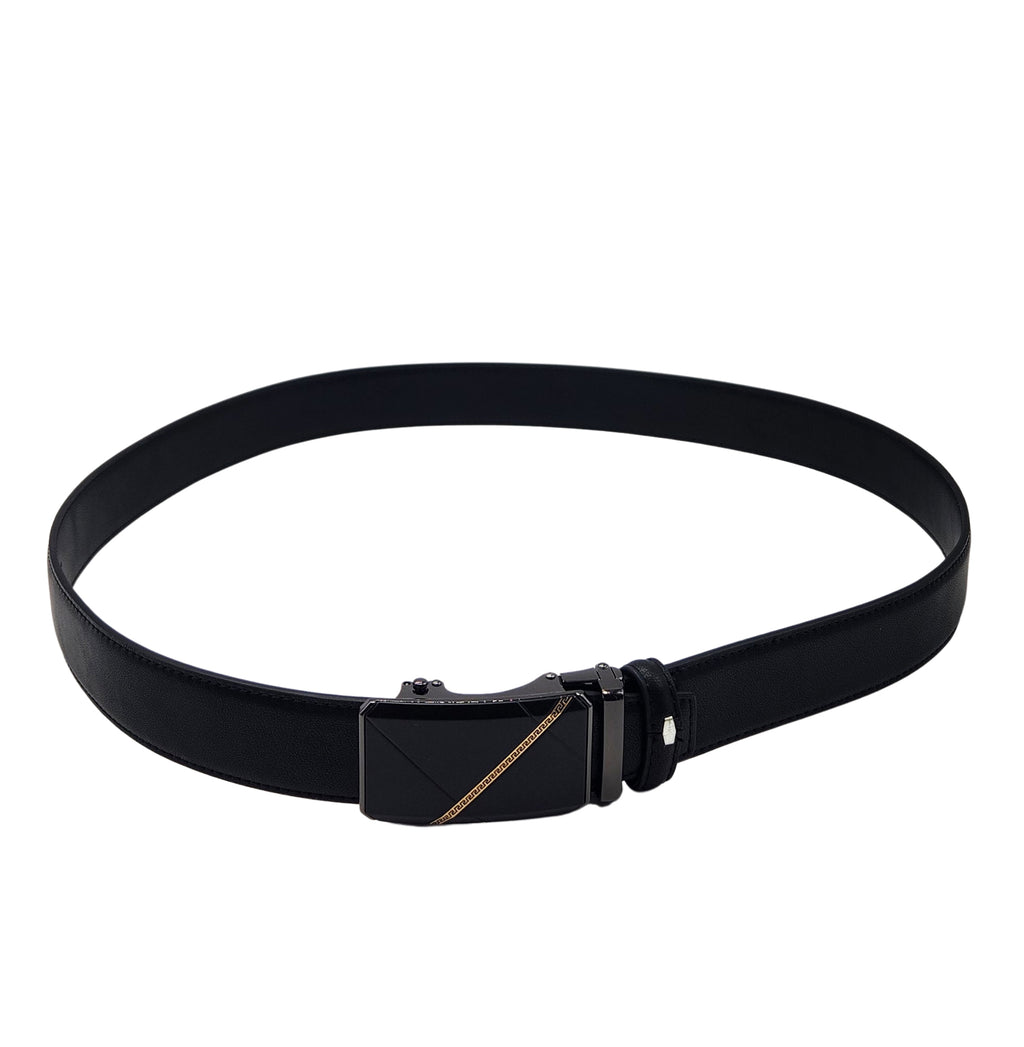 MEN'S ADJUSTABLE DESIGNER BELT (BLACK)