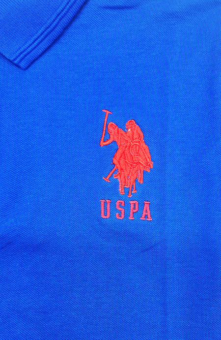 U.S. POLO ASSN. MEN'S BIG LOGO GOLF SHIRT (BLUE)