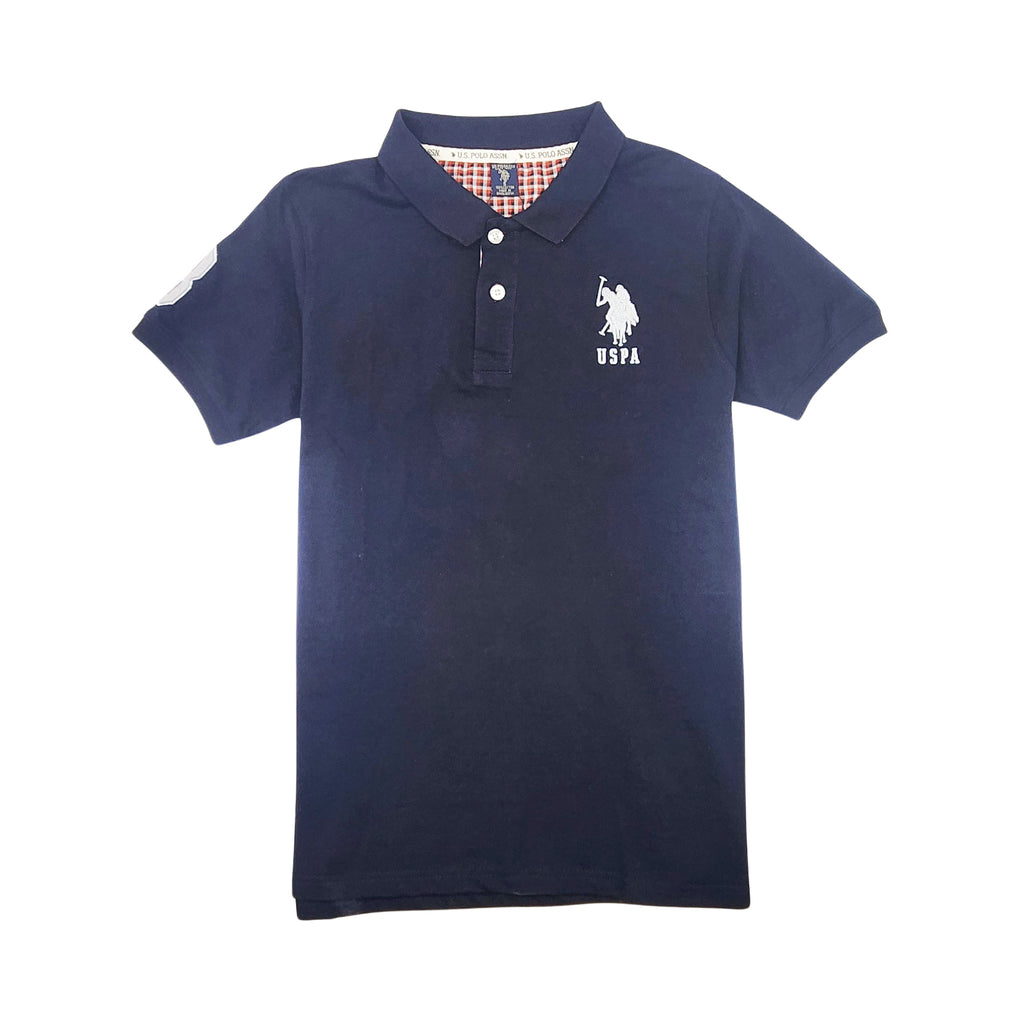 U.S. POLO ASSN. MEN'S BIG LOGO GOLF SHIRT (NAVY BLUE)