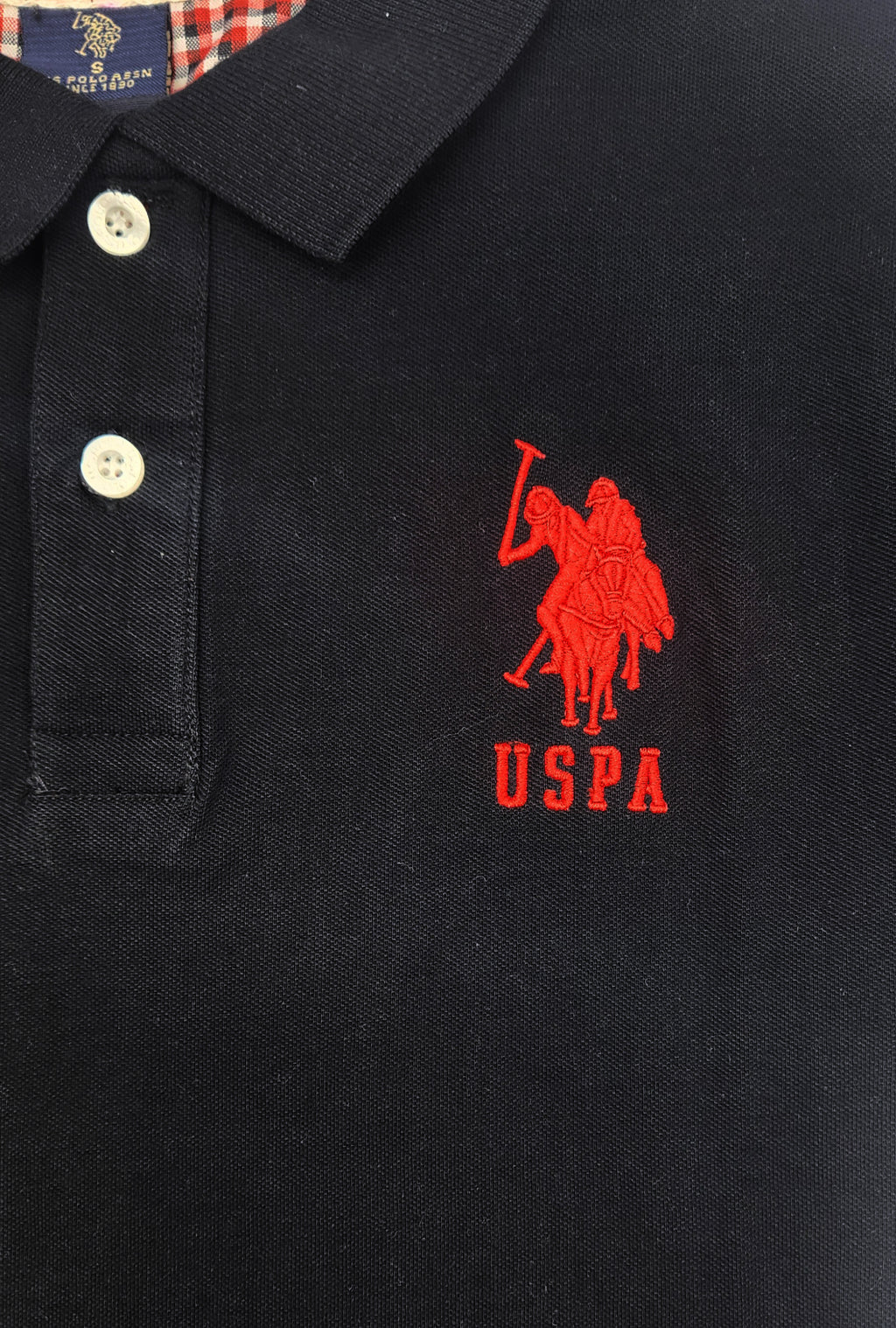 U.S. POLO ASSN. MEN'S BIG LOGO GOLF SHIRT (BLACK)