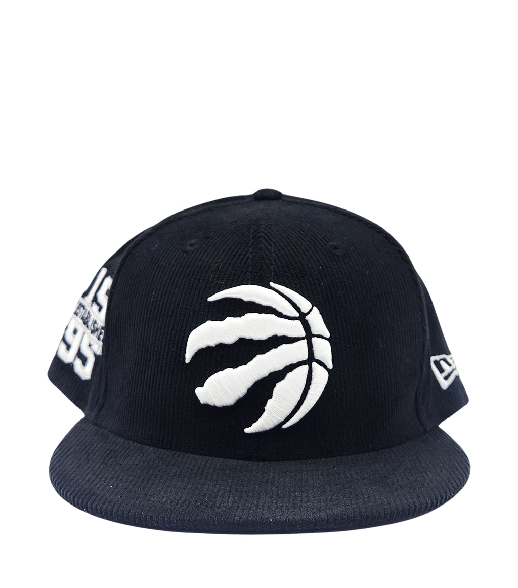 NEW ERA 9FIFTY TORONTO RAPTORS 1995 ESTABLISHED BLACK CORD SNAPBACK HAT