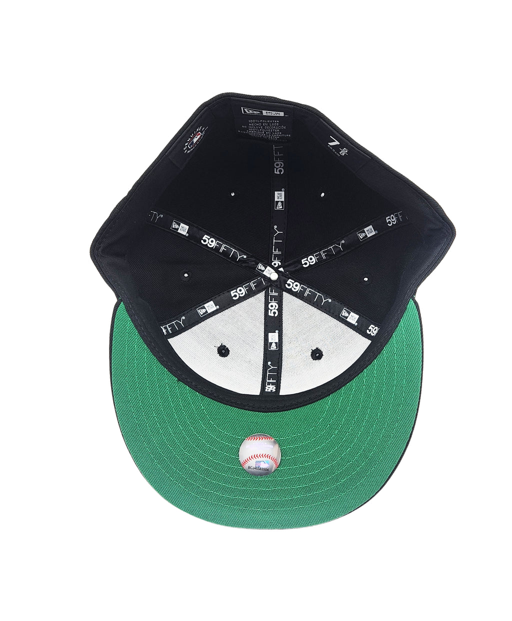 NEW ERA 59FIFTY TORONTO BLUE JAYS BLACK/GREEN FITTED HAT