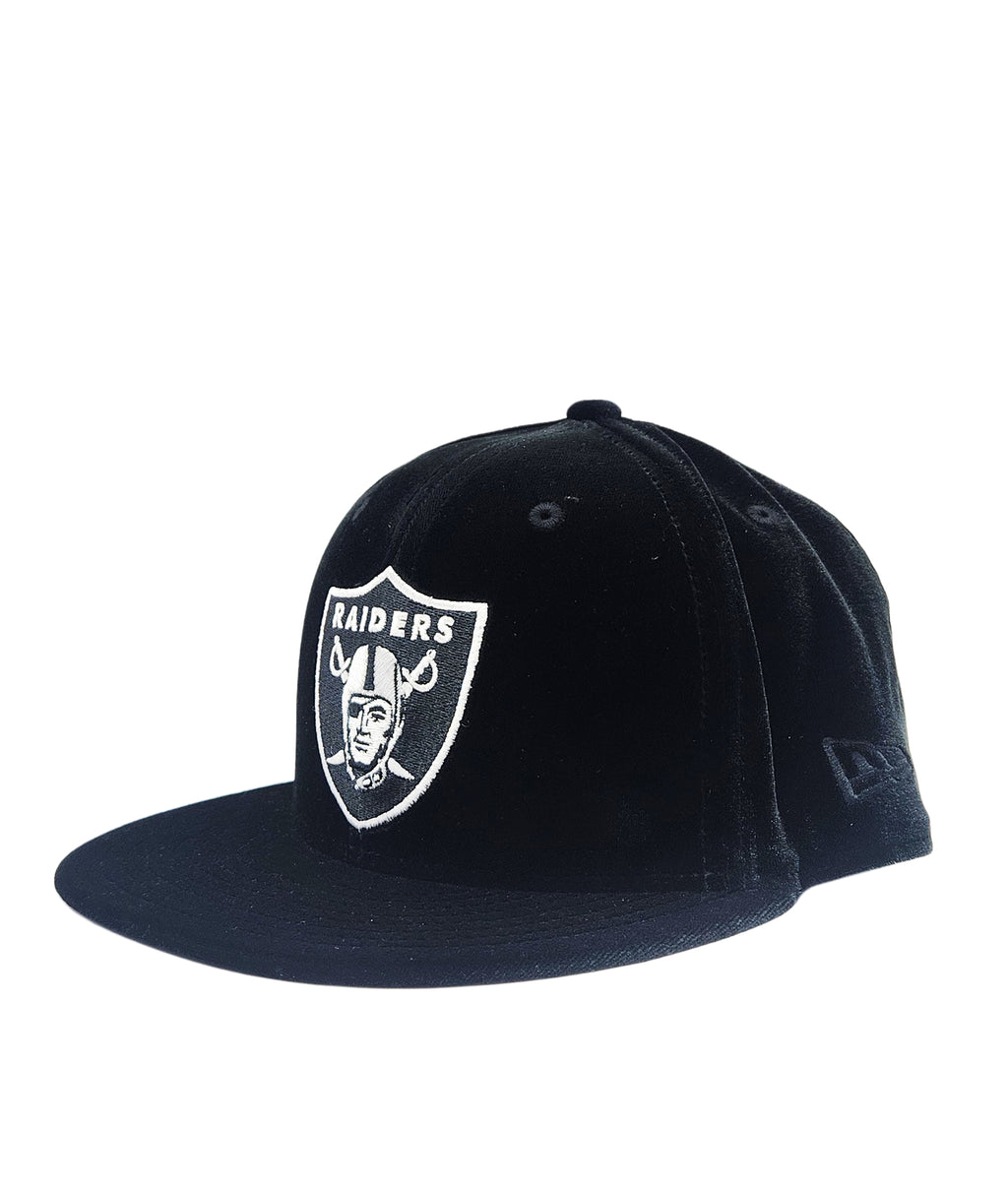 NEW ERA 59FIFTY LAS VEGAS RAIDERS BLACK VELVET FITTED HAT