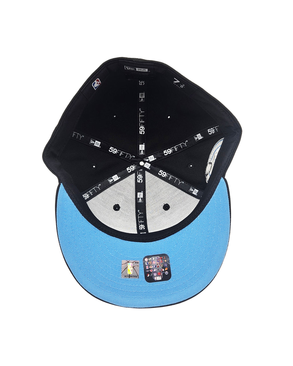 NEW ERA 59FIFTY CHICAGO BULLS 6X CHAMPS BLACK/BLUE FITTED HAT