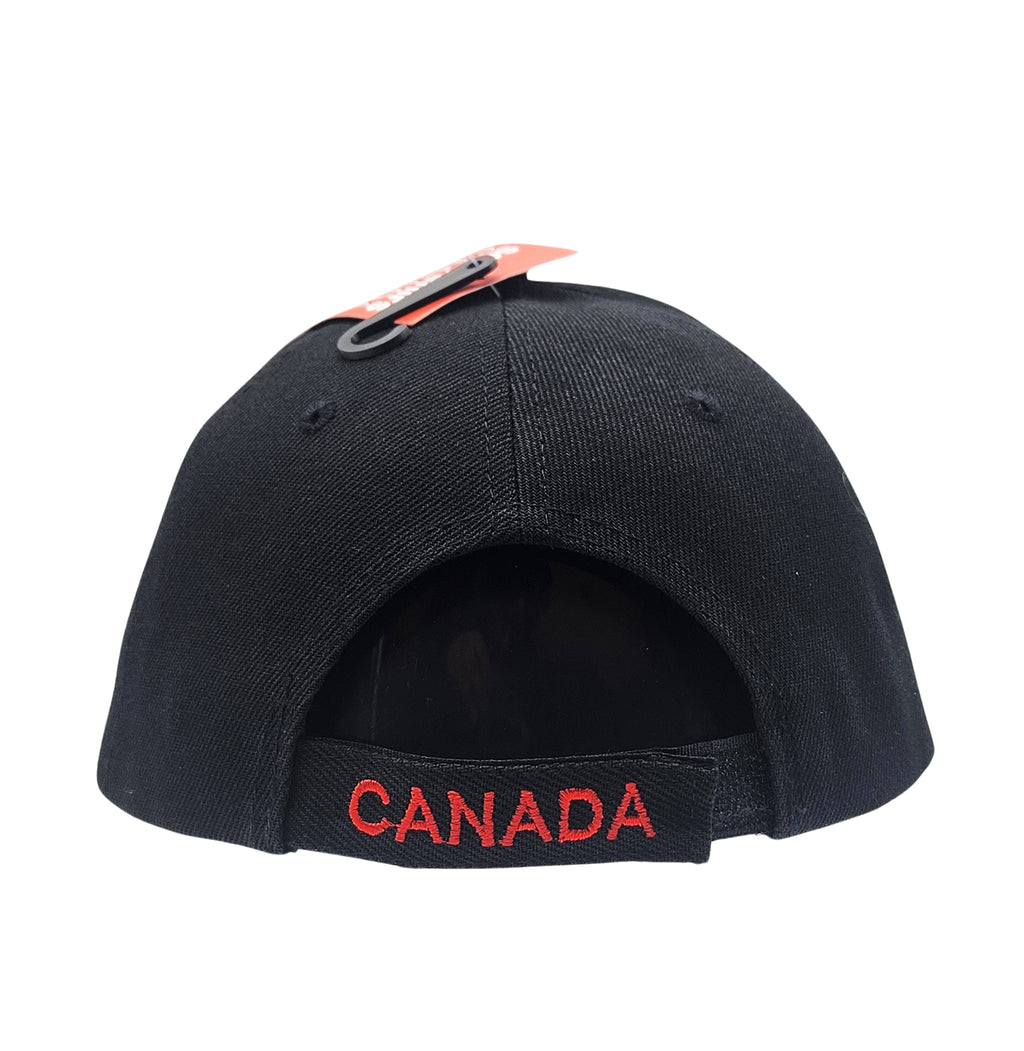 CANADA EMBROIDERED LOGO ADJUSTABLE CAP (BLACK)