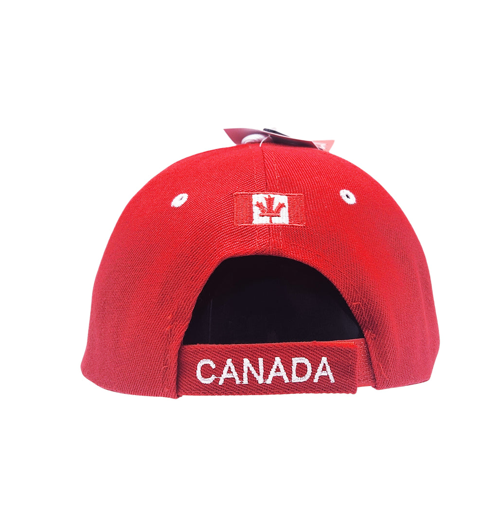 CANADA EMBROIDERED LOGO ADJUSTABLE CAP (RED)