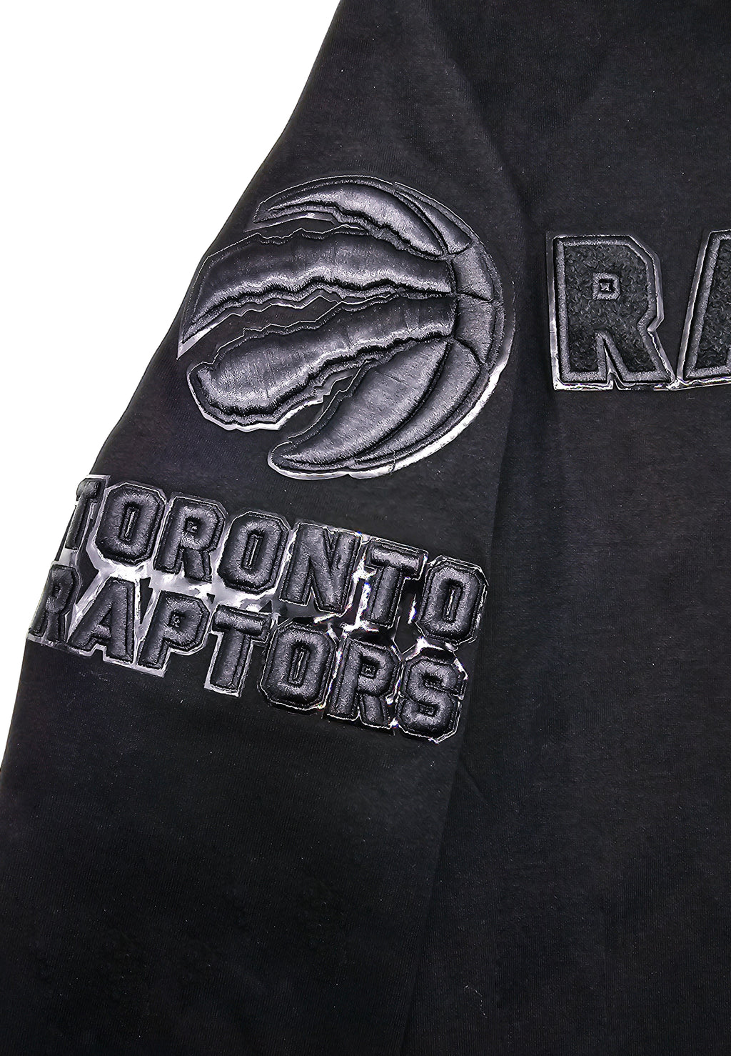 PRO STANDARD MEN'S NBA TORONTO RAPTORS ALL BLACK PULLOVER HOODIE