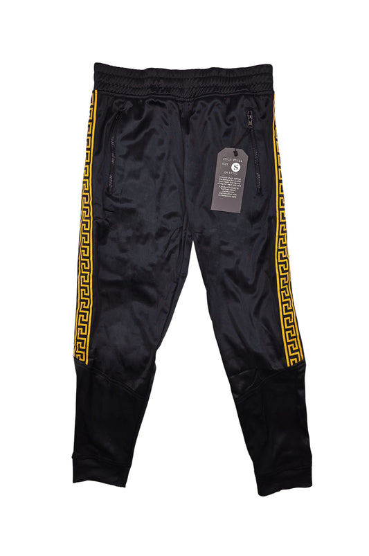 PLOREO MEN'S ZIP-UP HOODIE/JOGGER SET (BLACK)