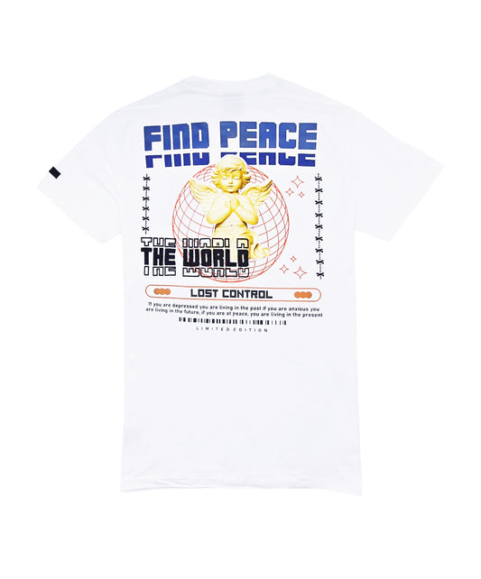 MEN'S SWITCH FIND PEACE GRAPHIC T-SHIRT (WHITE)