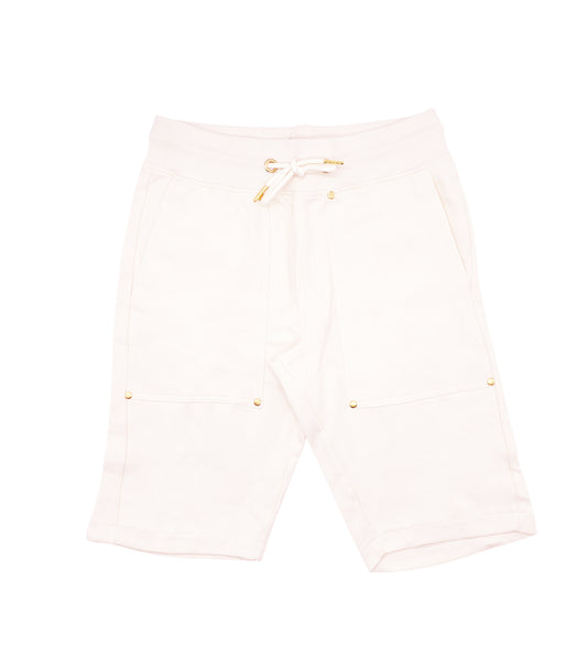 SWITCH REMARKABLE MENS OVERSIZED BASIC T-SHIRT/SHORTS SET (CREAM)