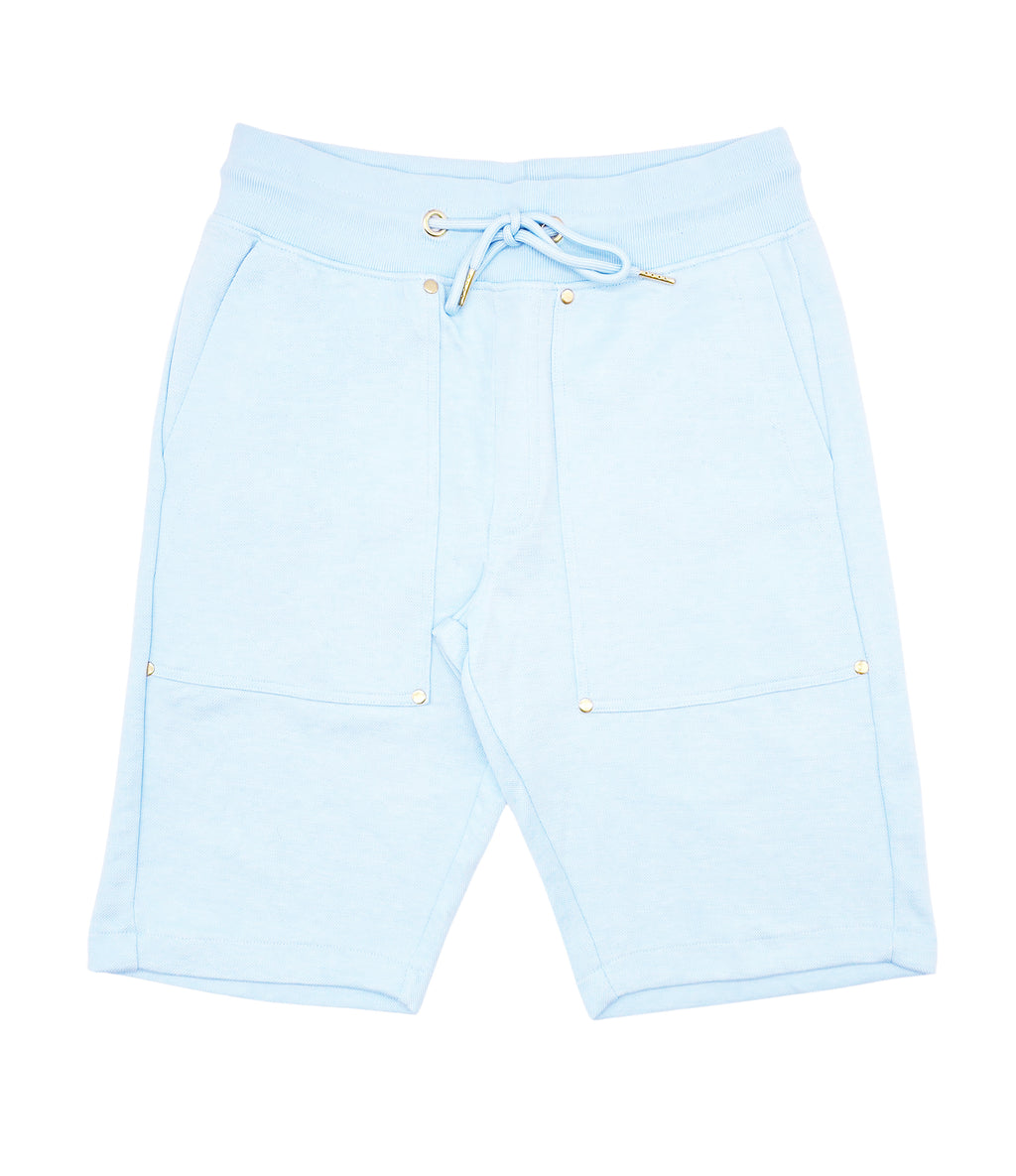 SWITCH REMARKABLE MENS OVERSIZED BASIC T-SHIRT/SHORTS SET (LIGHT BLUE)