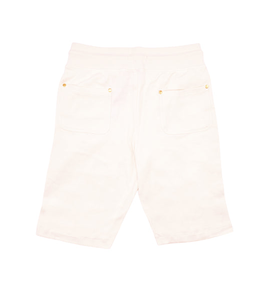 SWITCH REMARKABLE MENS OVERSIZED BASIC T-SHIRT/SHORTS SET (CREAM)