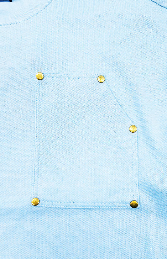 SWITCH REMARKABLE MENS OVERSIZED BASIC T-SHIRT/SHORTS SET (LIGHT BLUE)