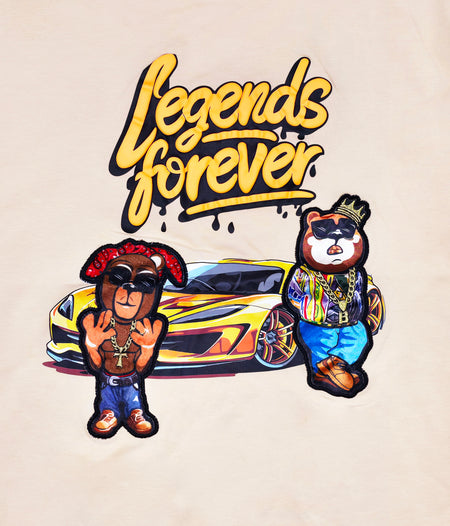 LEGENDS FOREVER CHENILLE & APPLIQUE GRAPHIC T-SHIRT (KHAKI)