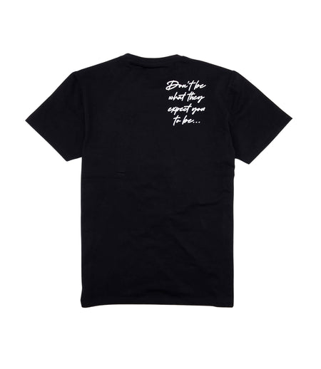 LOST SOUL CHENILLE & EMBROIDERED GRAPHIC T-SHIRT (BLACK)