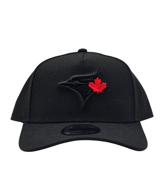 NEW ERA 9FORTY TORONTO BLUE JAYS BLACK/RED LEAF ADJUSTABLE CAP