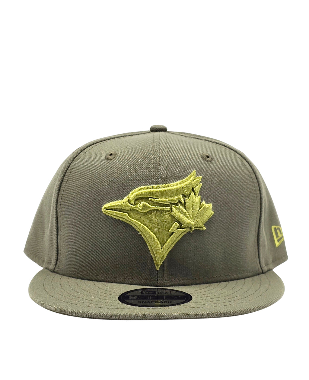 NEW ERA 9FIFTY TORONTO BLUE JAYS OLIVE/LIGHT GREEN SNAPBACK HAT