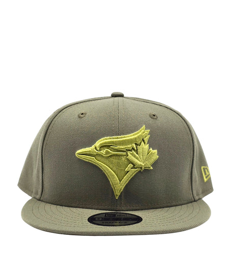 NEW ERA 9FIFTY TORONTO BLUE JAYS OLIVE/LIGHT GREEN SNAPBACK HAT