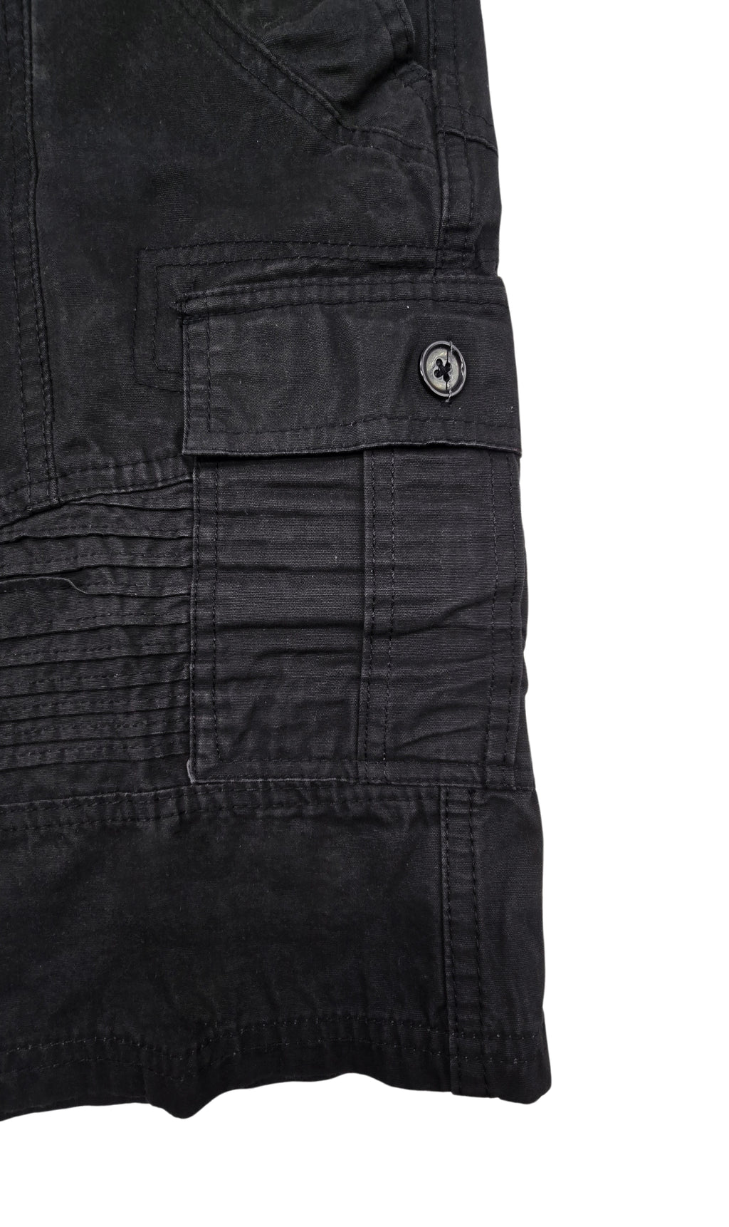 PLOREO MEN'S CARGO SHORTS WITH BELT (BLACK)