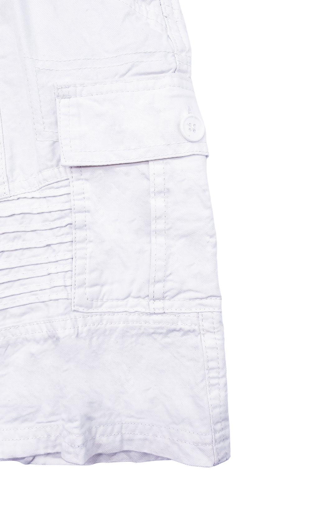 PLOREO MEN'S CARGO SHORTS WITH BELT (WHITE)