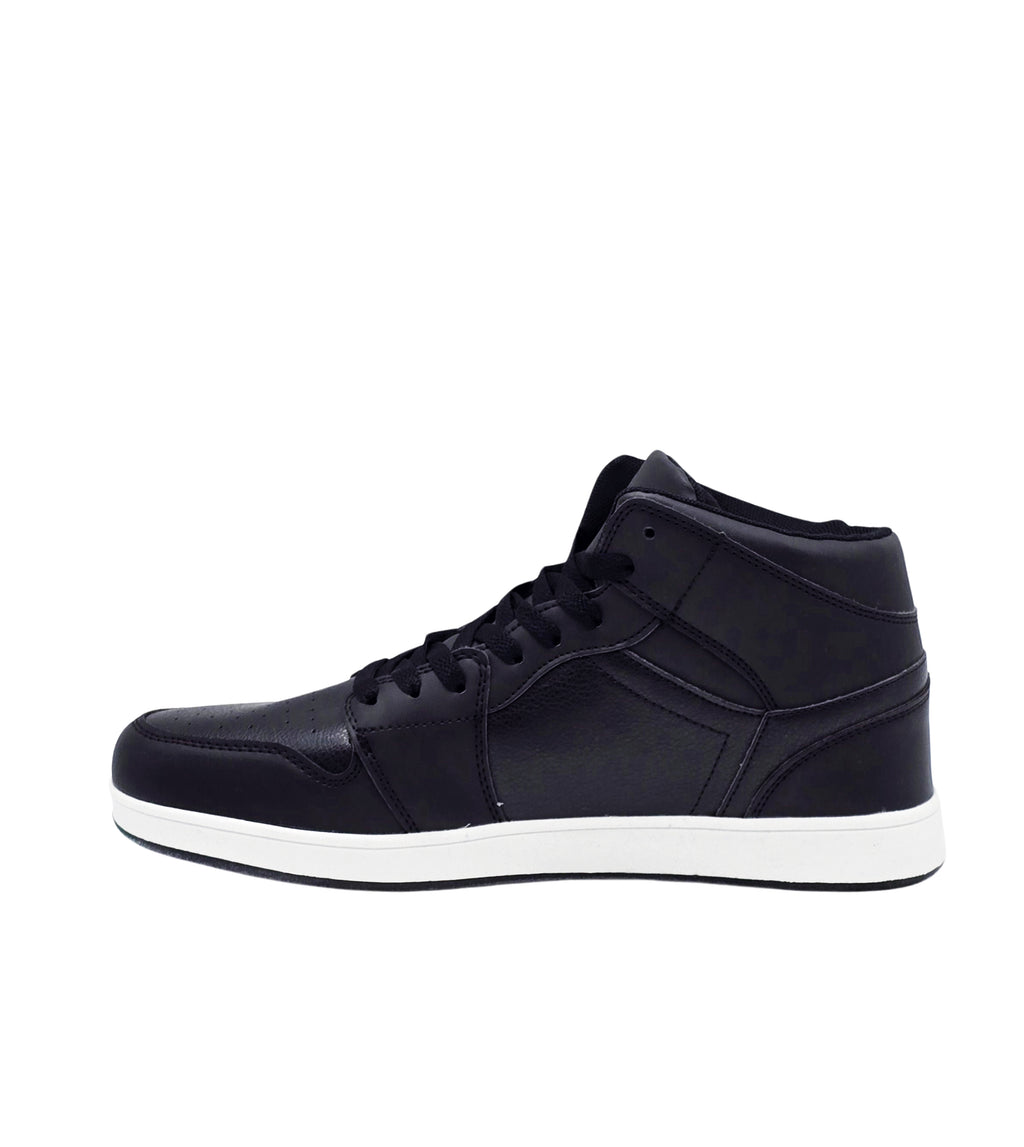 MEN'S HIGH TOP BLACK/WHITE SHOES