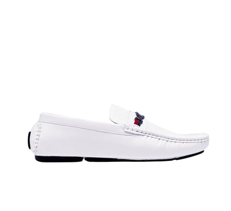 SEDAGATTI MEN'S FANCY LOAFERS (WHITE)