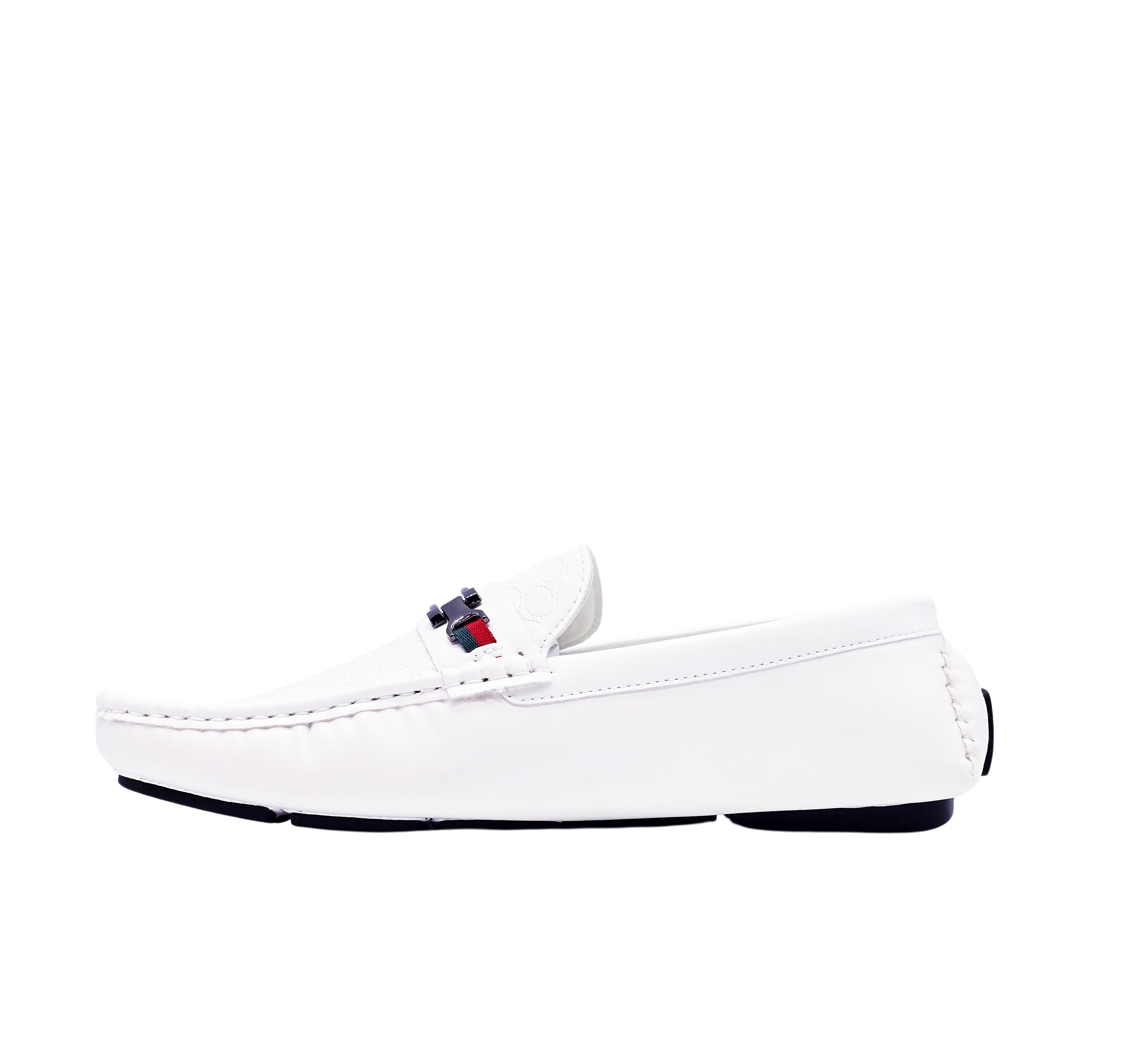 SEDAGATTI MEN'S FANCY LOAFERS (WHITE)