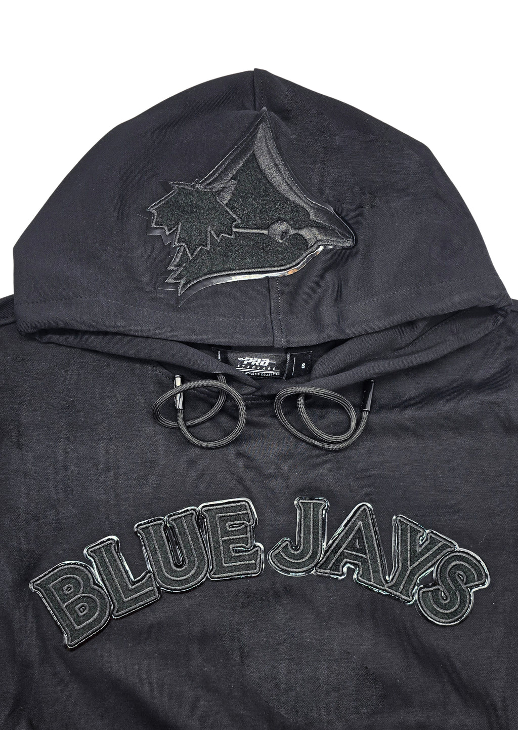 PRO STANDARD MEN'S MLB TORONTO BLUE JAYS ALL BLACK PULLOVER HOODIE