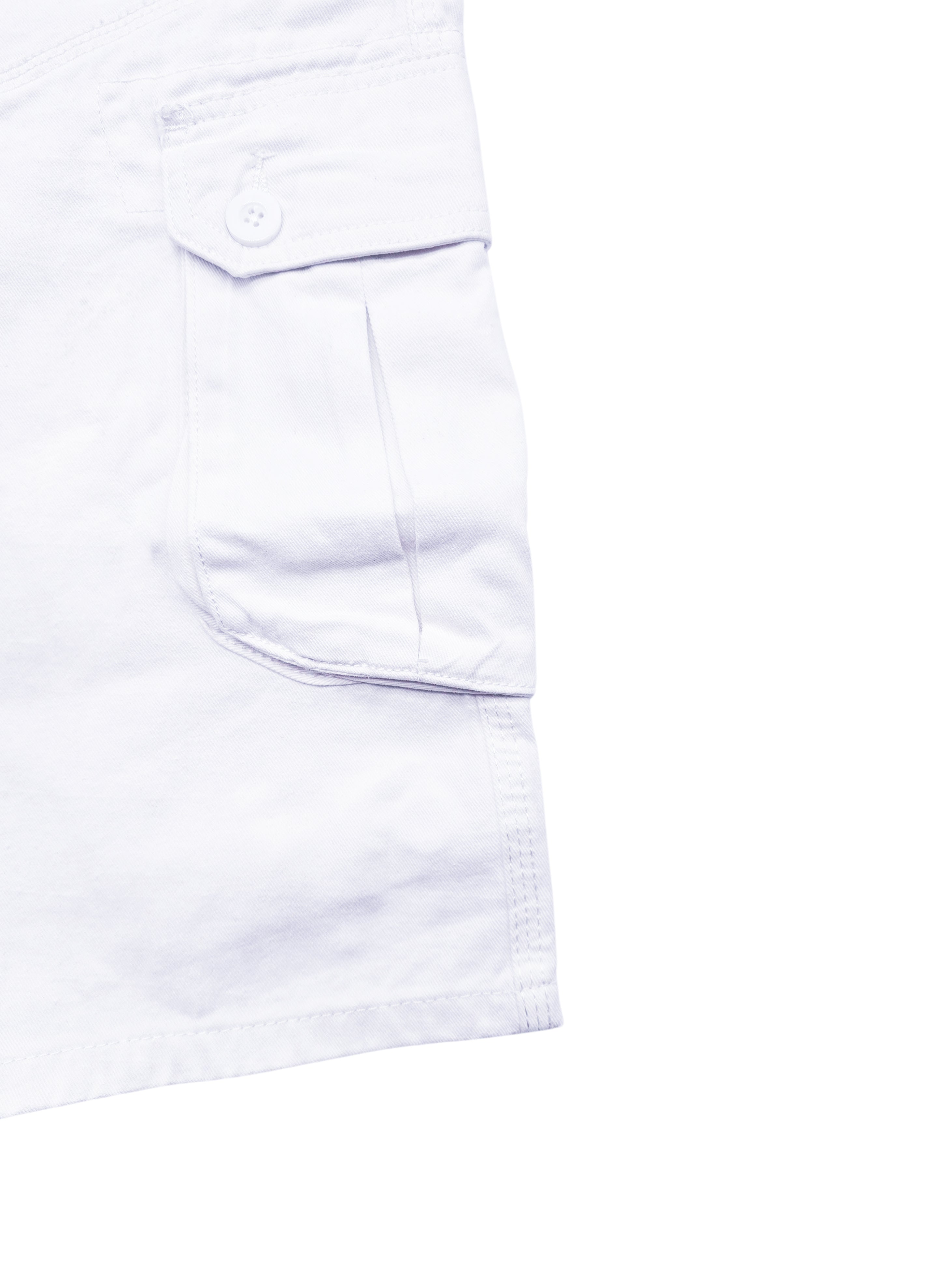 AGILE MEN'S CARGO SHORTS WITH BELT (WHITE)