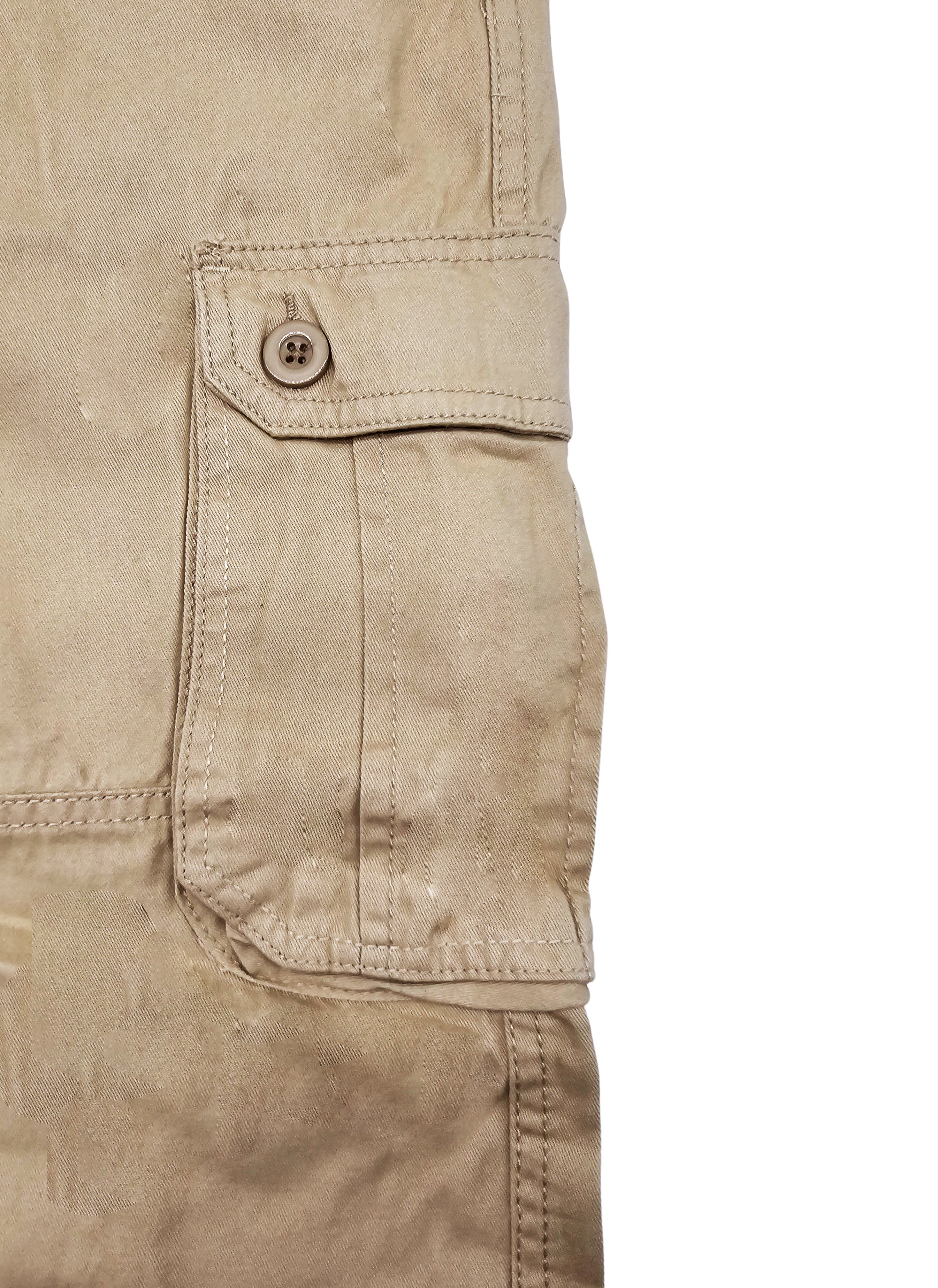 AGILE MEN'S CARGO PANTS W/ BELT (BEIGE)