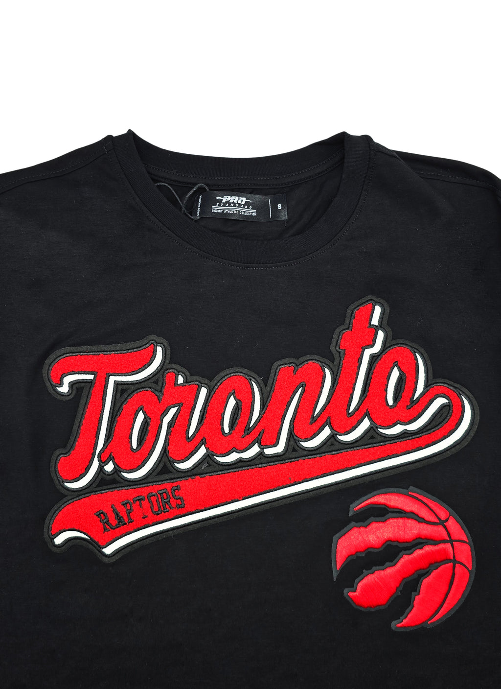 PRO STANDARD NBA TORONTO RAPTORS CLASSIC MEN'S BLACK/RED T-SHIRT