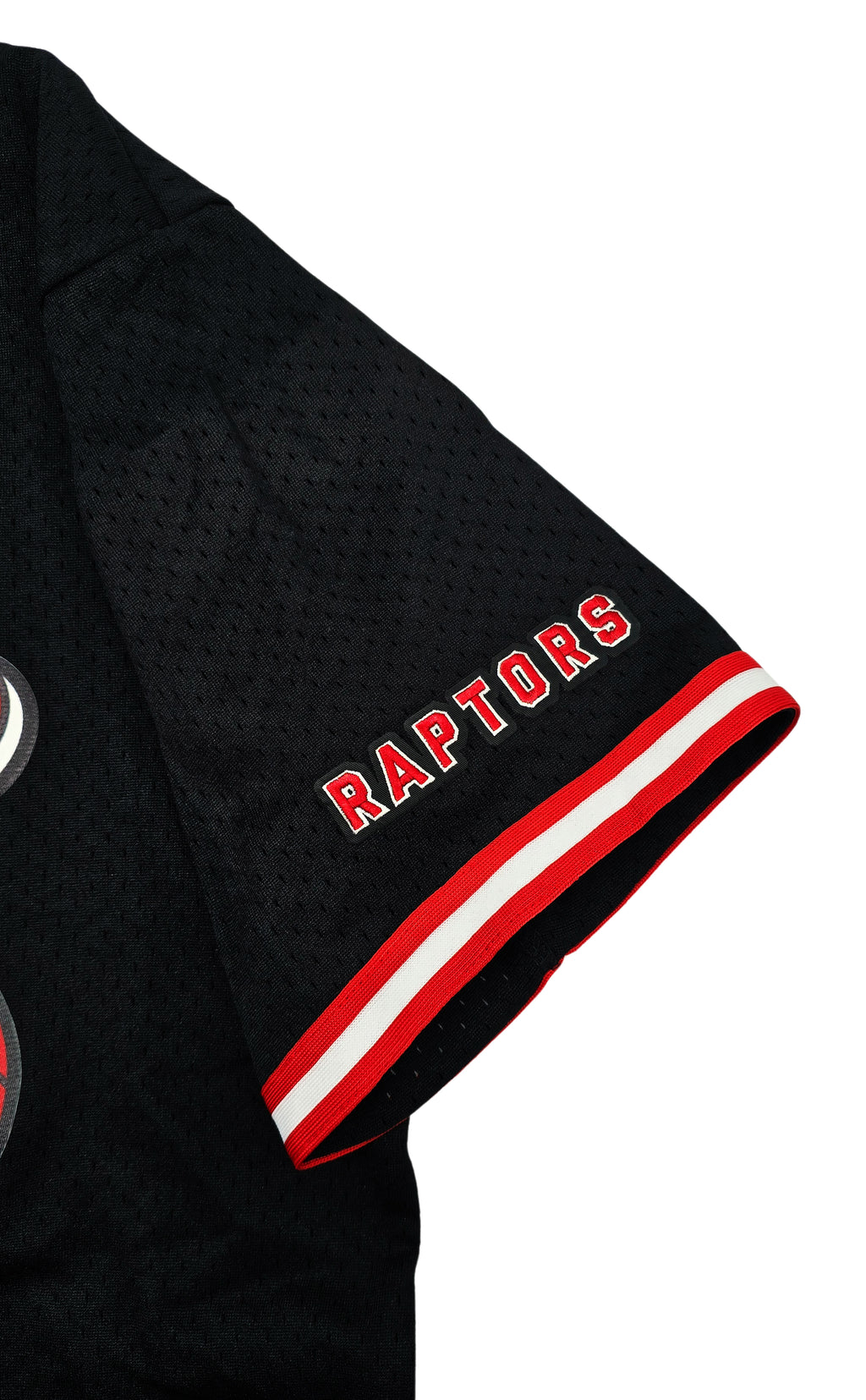 PRO STANDARD NBA TORONTO RAPTORS LOGO MEN'S MESH BUTTON UP BLACK/RED JERSEY