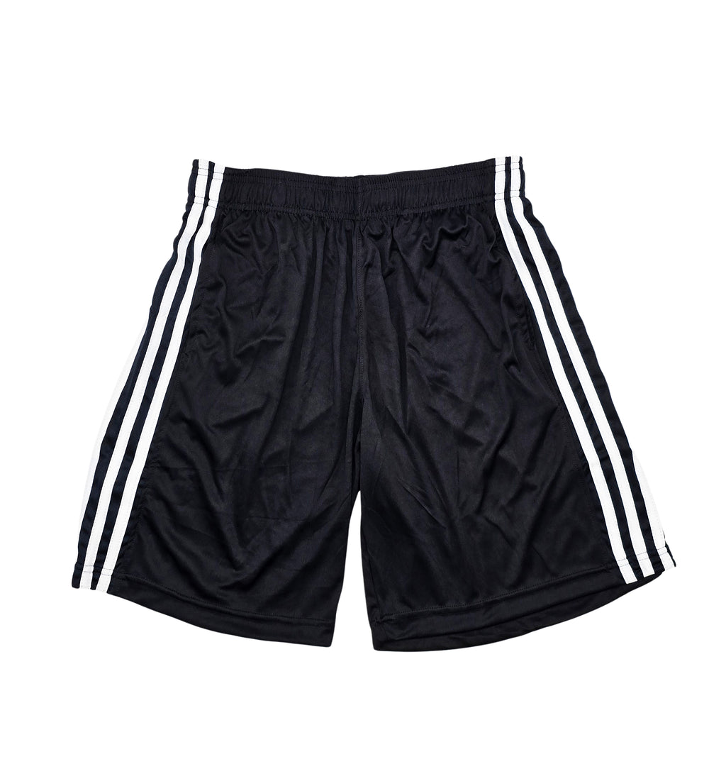 MEN'S AGILE MESH SPORTS SHORTS (BLACK/WHITE)