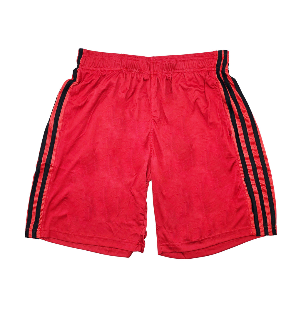 MEN'S AGILE MESH SPORTS SHORTS (RED/BLACK)