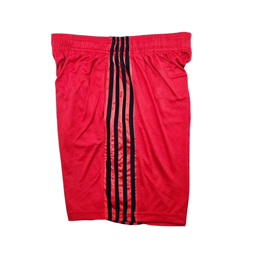 MEN'S AGILE MESH SPORTS SHORTS (RED/BLACK)